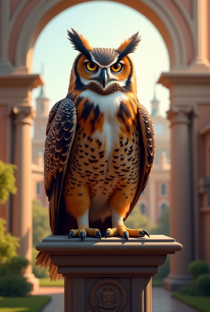 College Owl Mascot
