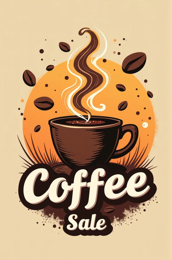 Coffee sale logo