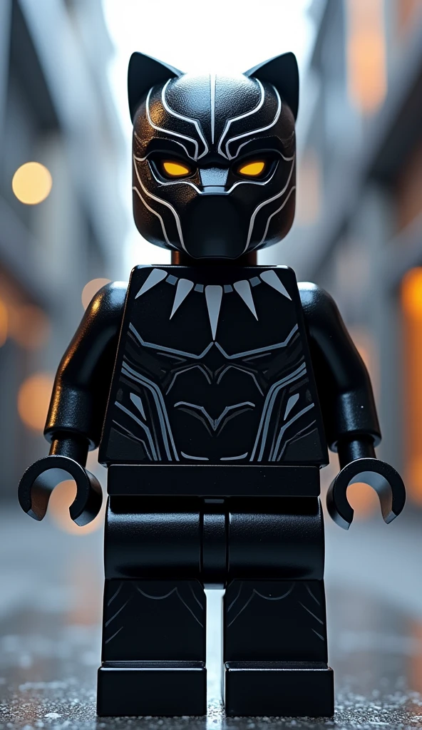 Black panther as lego art