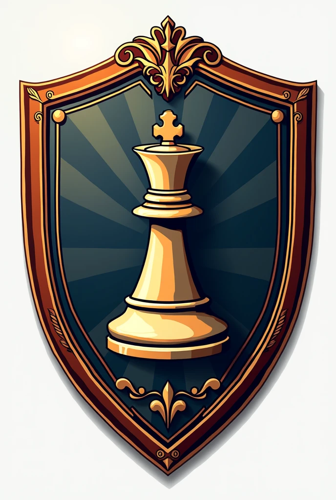 Create a shield/symbol of a Chess Club originating from a peripheral NGO.