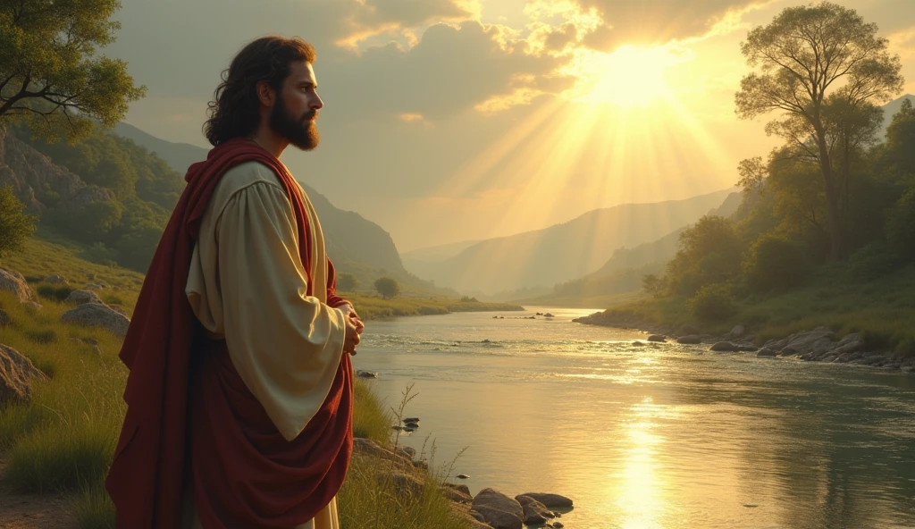 biblical history,
*"jesus, knowing that his mission on Earth was about to begin, left Galilee and traveled to the Jordan River