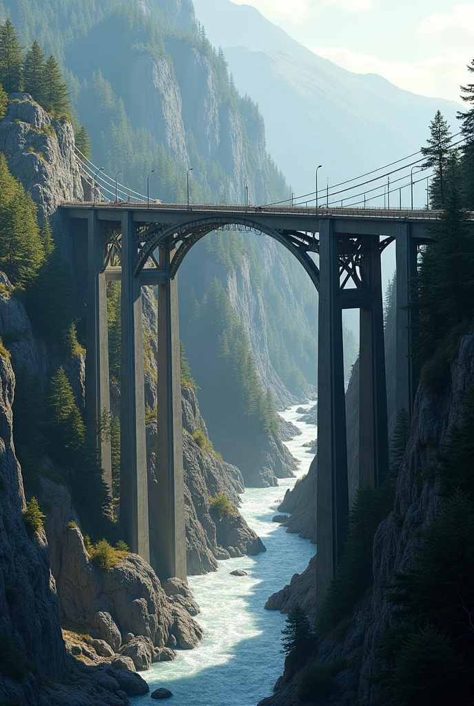 Show me an image to calculate the strength of a bridge and its cost