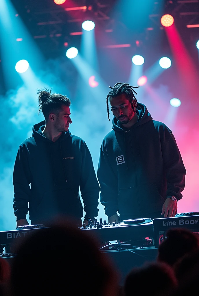 Skrillex e Travis Scott tocando show
