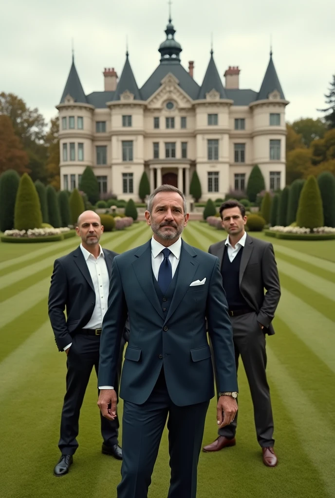 Man stand on his billion dollar property with is family 

