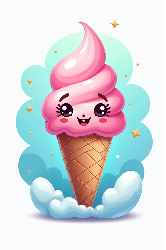 Create a logo with yher ice cream