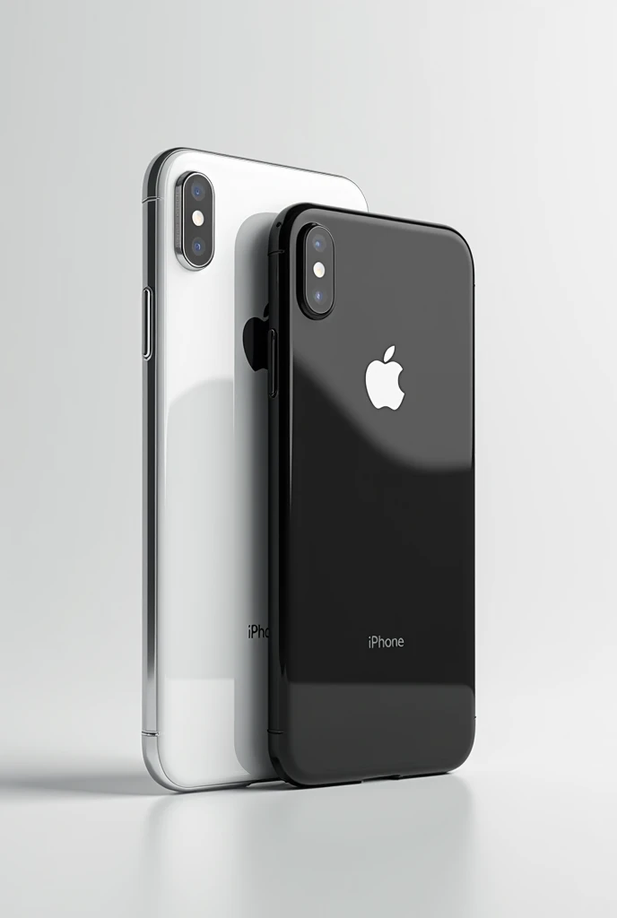 beautiful two iphone x white and black color with 1:1 size image