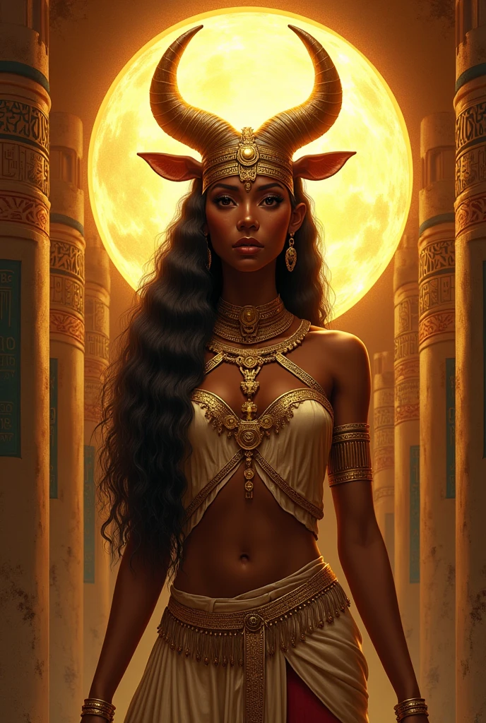 Hathor déesse égyptienne kamite ( africaine de l'amour de la beauté de la gentillesse et de la joie.