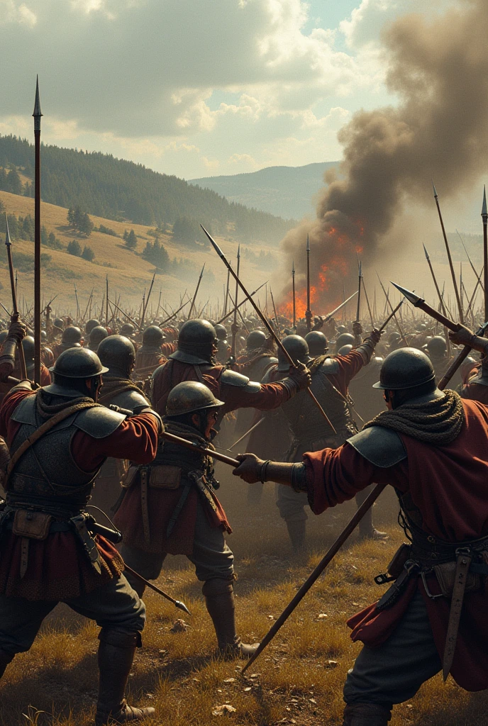 1650 war sceen minimum 10 people show
