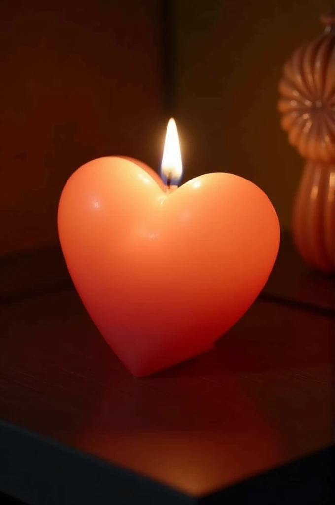 Heart shape candle