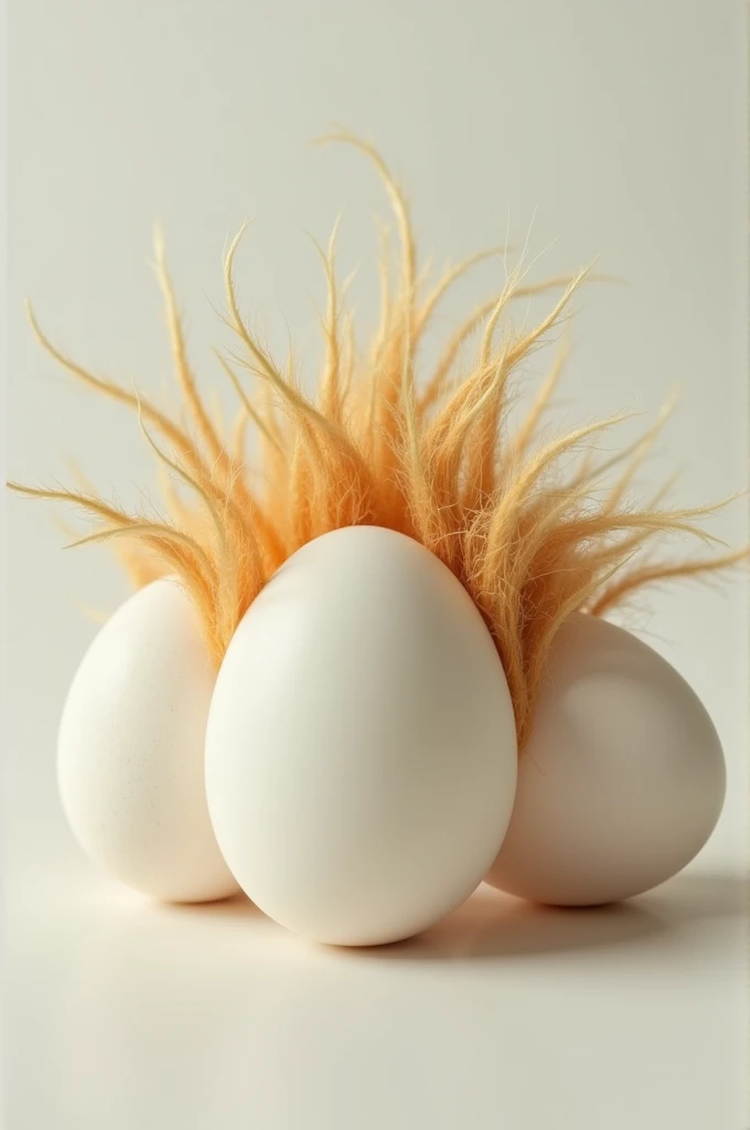 Eggs with hair 