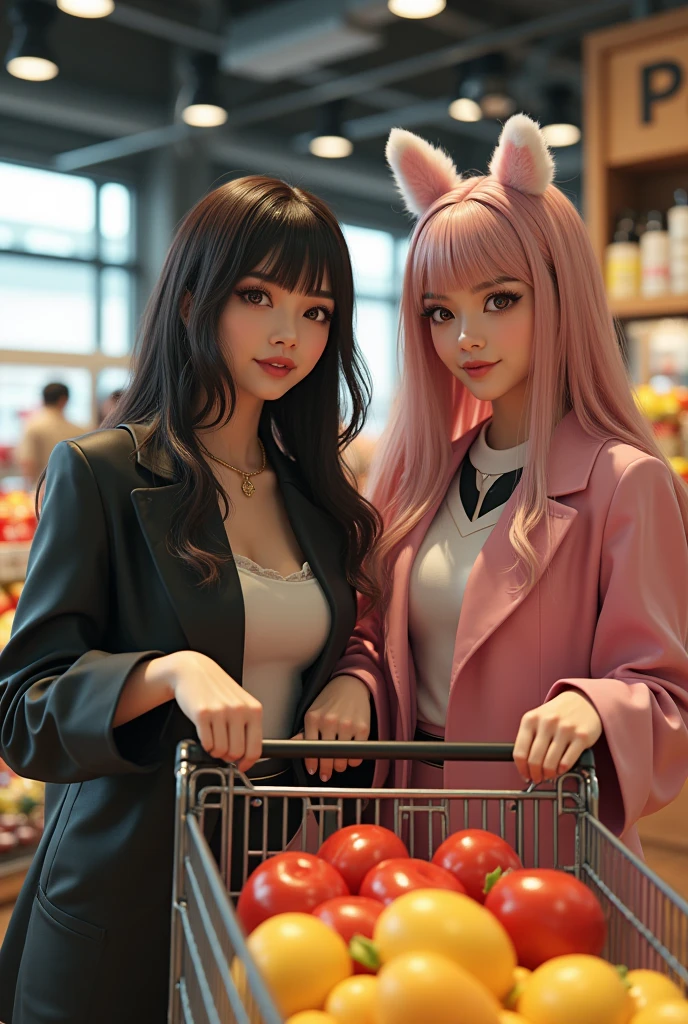 Close up portrait of people in store holding a shopping cart, fofosexyrobutts, posh, shopping, super realistic food picture, better known as amouranto, realistic shaded perfect body, amaranth, trends on cgstation, character is in his natural pose, by Kentaro Miura, hyperrealistic full figure, photorealistic perfect body, Anime girl in costume posing for photo, tifa lockhart, naughty anime style, plus size model,
INFO
