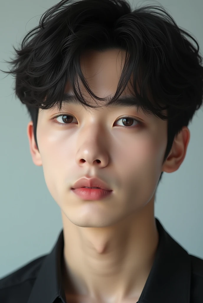 A handsome Korean boy with resemblance to Enhypen's Sunghoon and actor Byeon Woo Seok