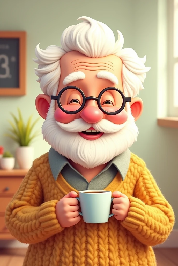 A cartoonist AI image of father