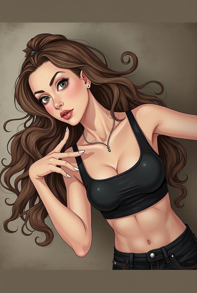girl with brown hair
