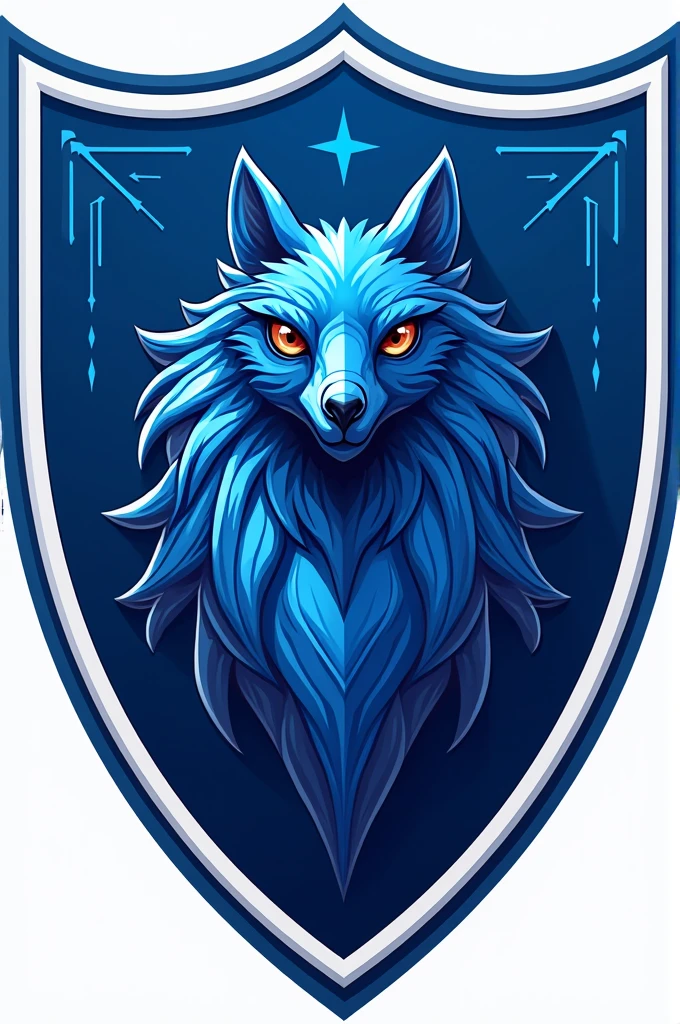 Club crest called Blue Fury (Write in Portuguese), These shields must have a blue macaw in the background