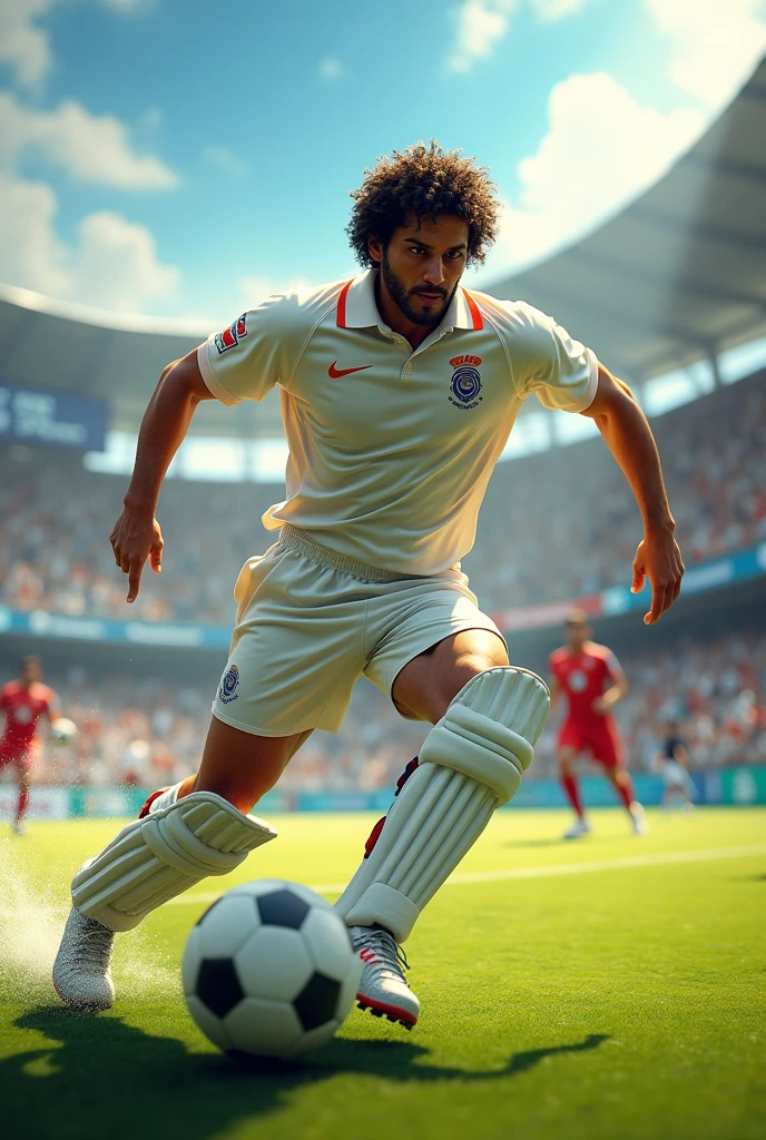 Sachin play football