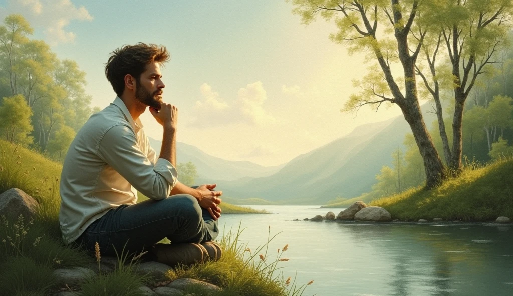 The art of living fully through wise use of free time", an image in the style of oil painting