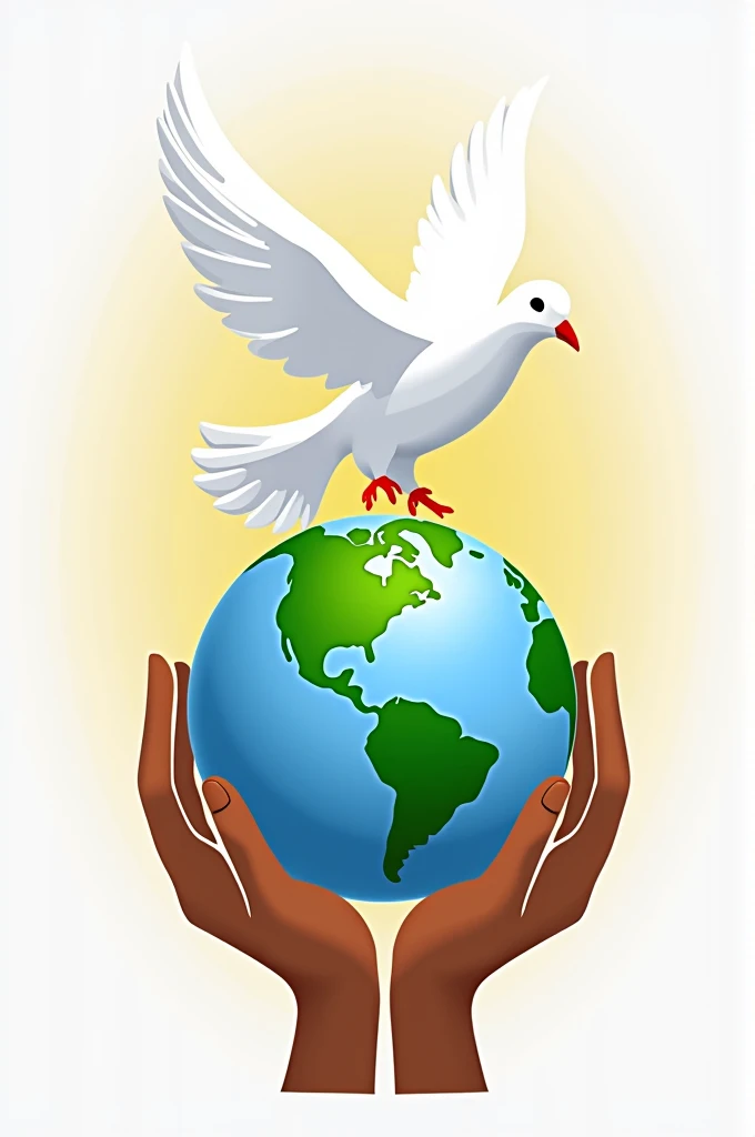 Church logo A white dove landing on a globe with the continent of South America highlighted and positioned on two palms representing Christ Add caption Missionary church to shepherd 