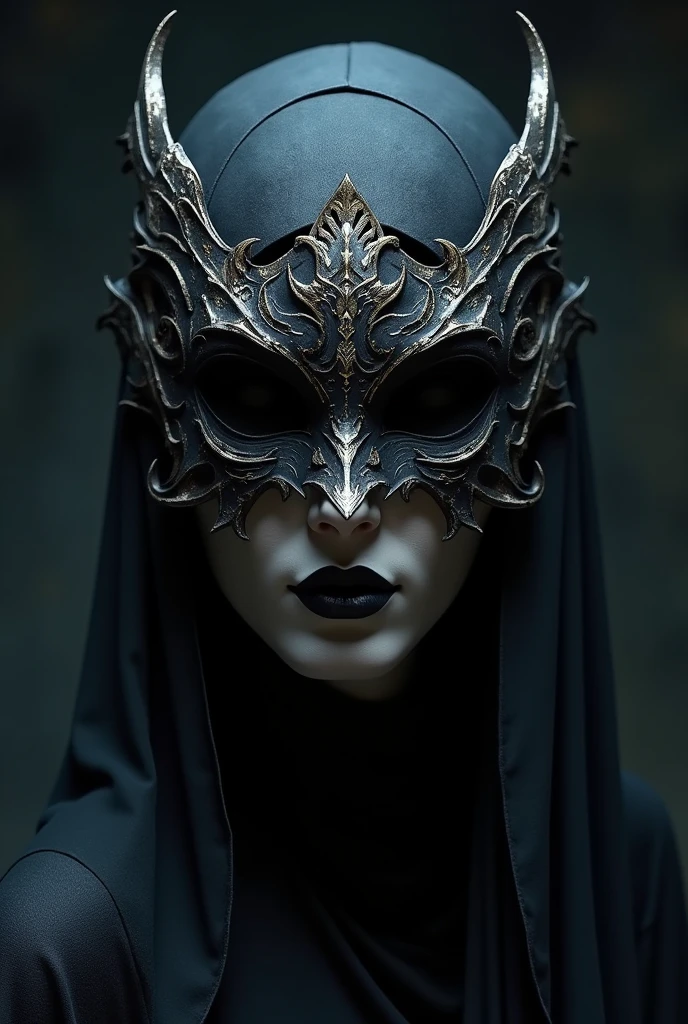 Unique captivating masquerade mask dark concept