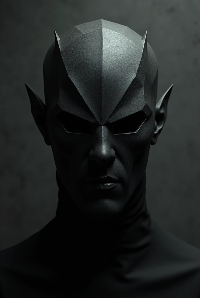Unique minimalist masquerade mask dark concept that symbolizes pride, greediness and anger