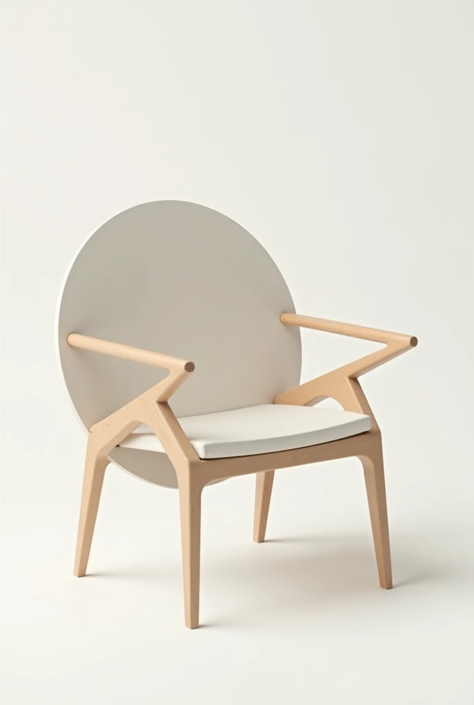 Use 3 shapes (circle, square and traiangle) to create and design a chair.