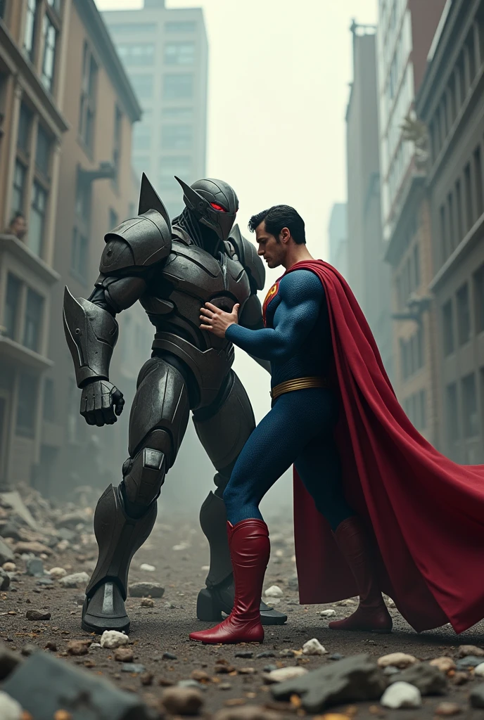 Sentry with lesser eyes fighting superman lesser eyes