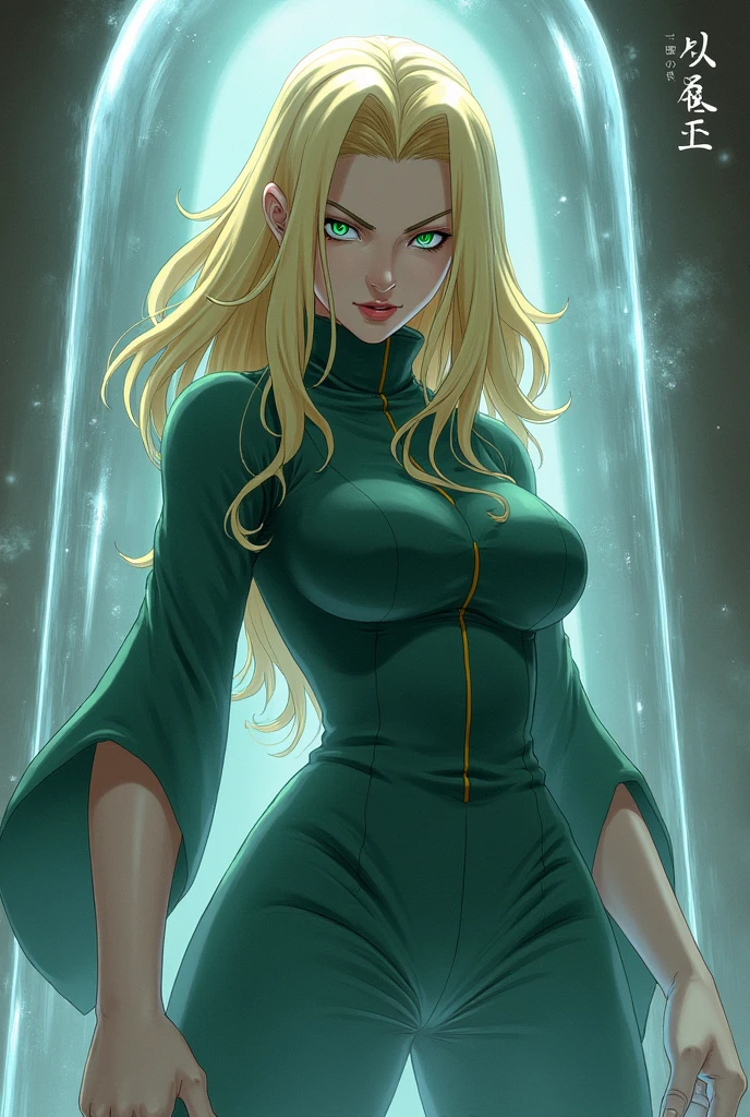 R34 Naruto&#39;s Tsunade against a glass in 4