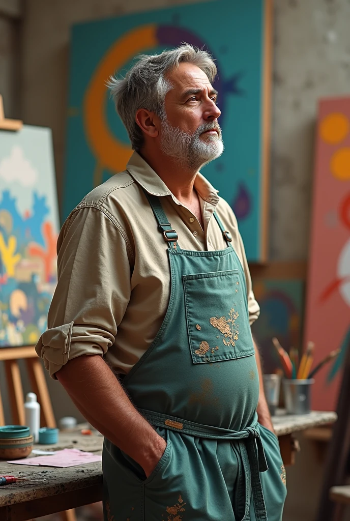 An artist man 
