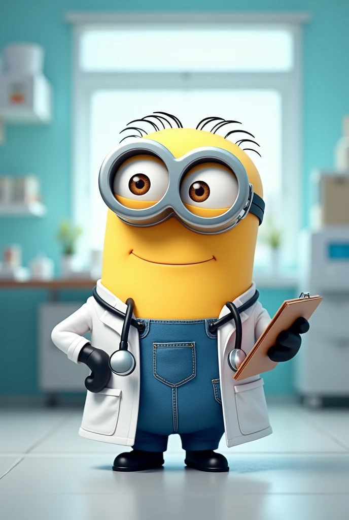 Minion wearing doctor dress