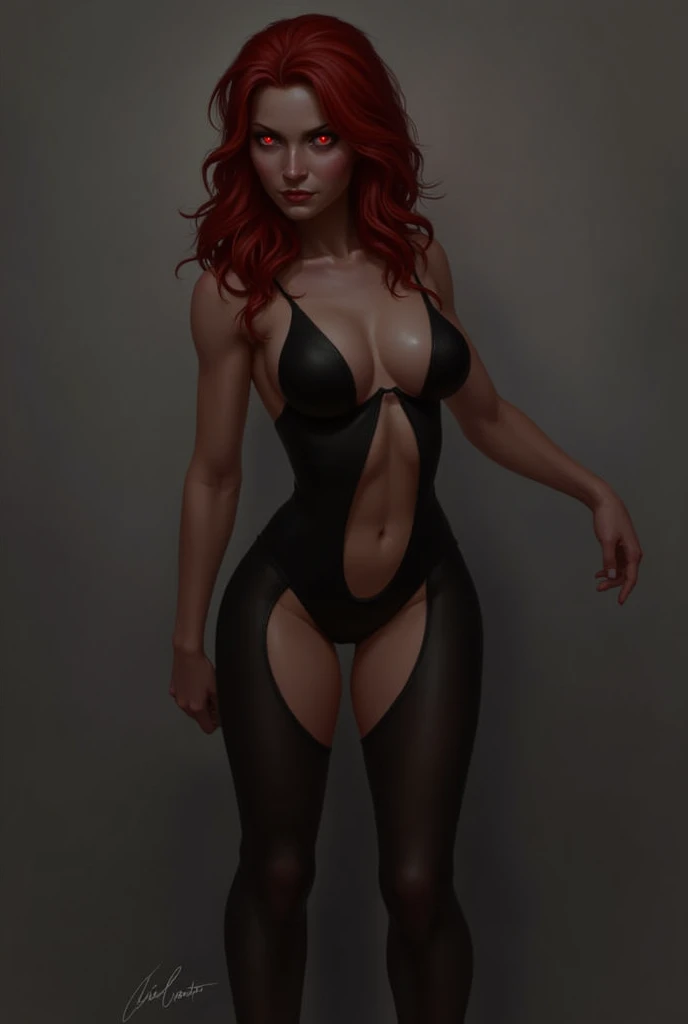 Black Widow naked