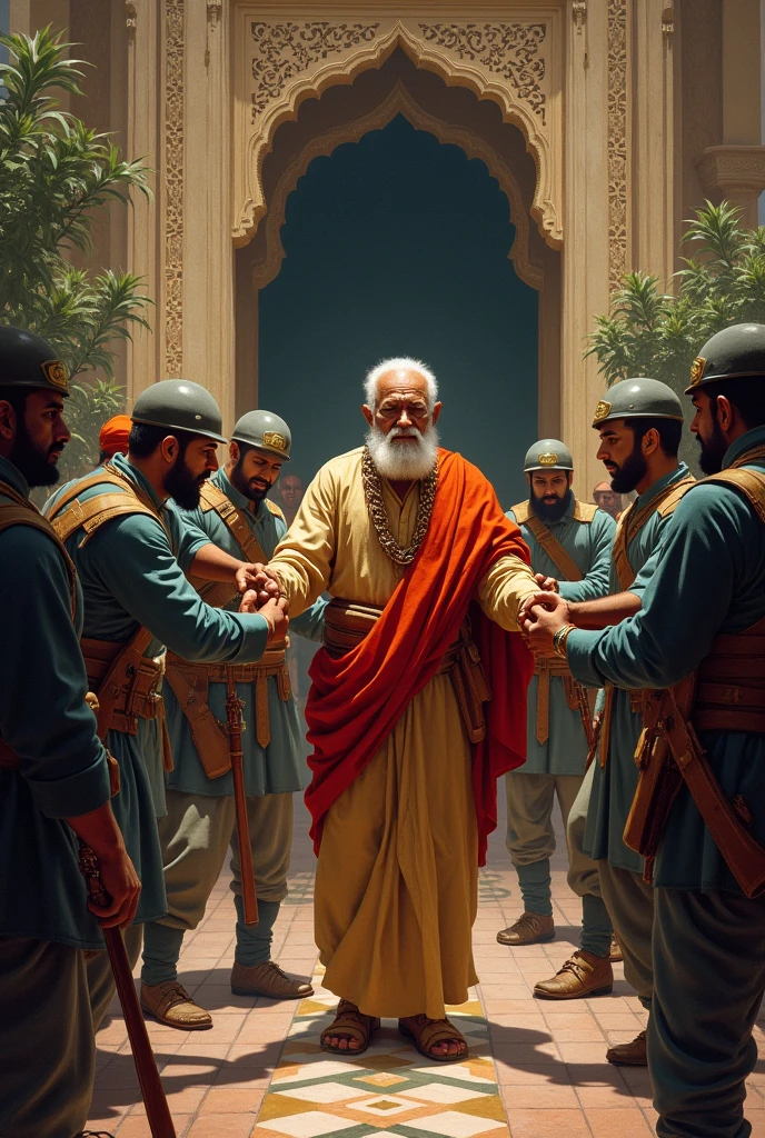 Can i get bahadur shah zafar being dragged out of place 