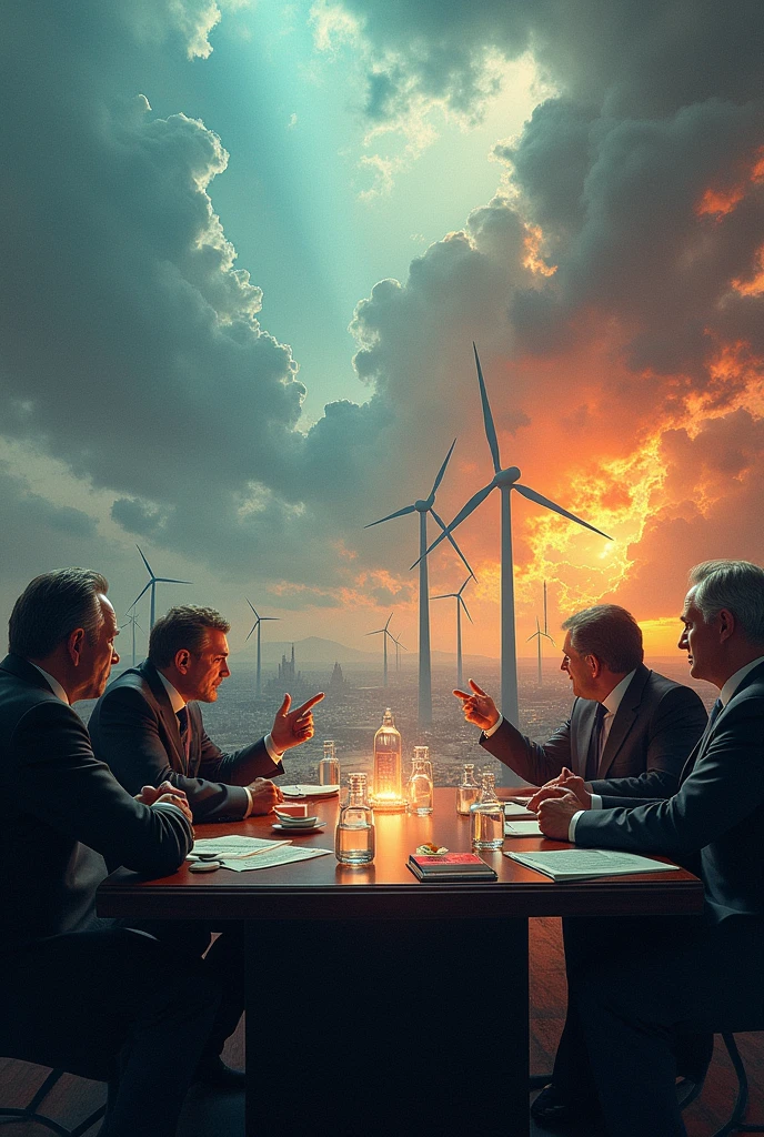 Creates an image in which governments will fight for control of renewable energy
