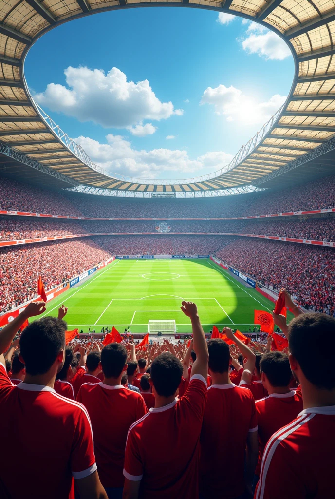 Vila Nova fans fill the stadium