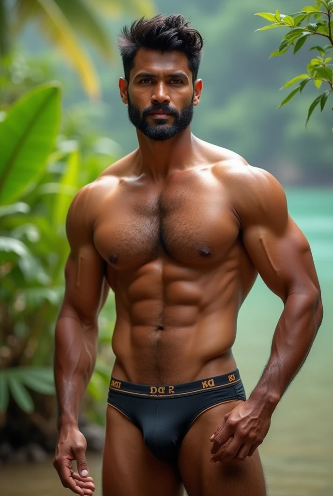 Kerala man with sixpack wearing inner