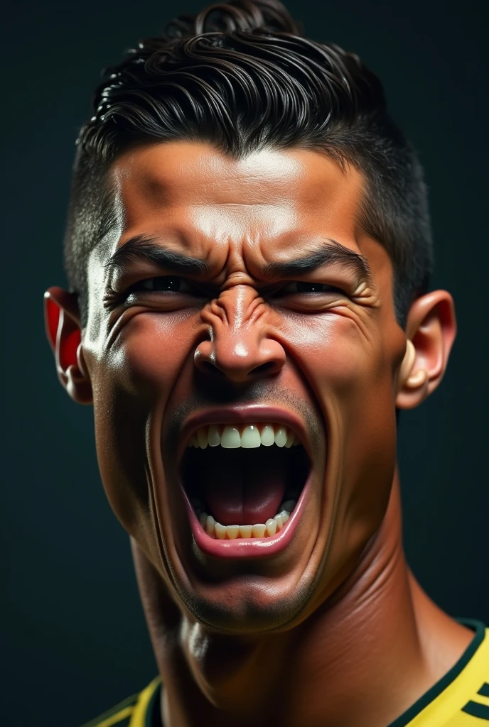 Cristiano Ronaldo&#39;s angry face
