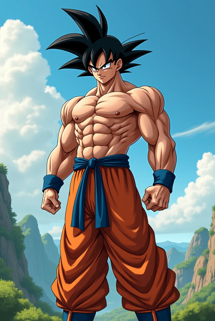 naked goku