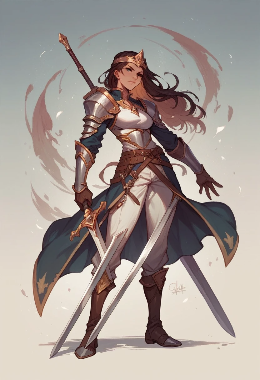 Warrior princess with sword 