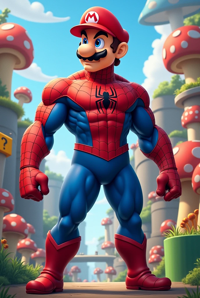 Mario bros with spiderman suit