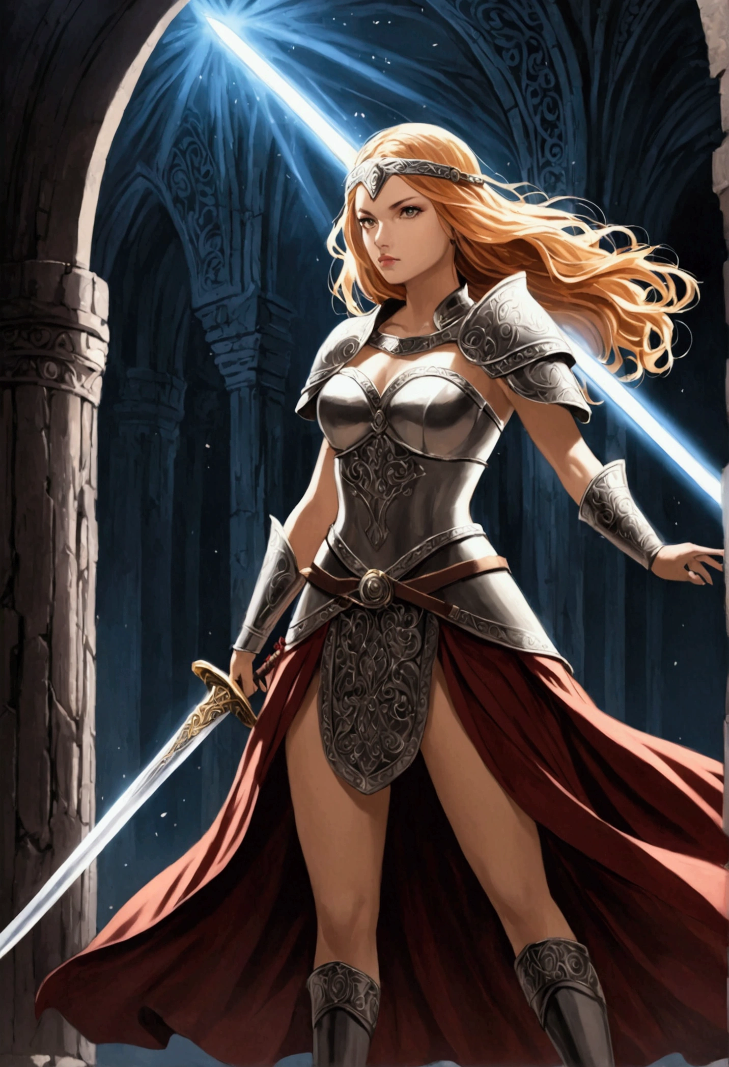 Warrior princess with sword