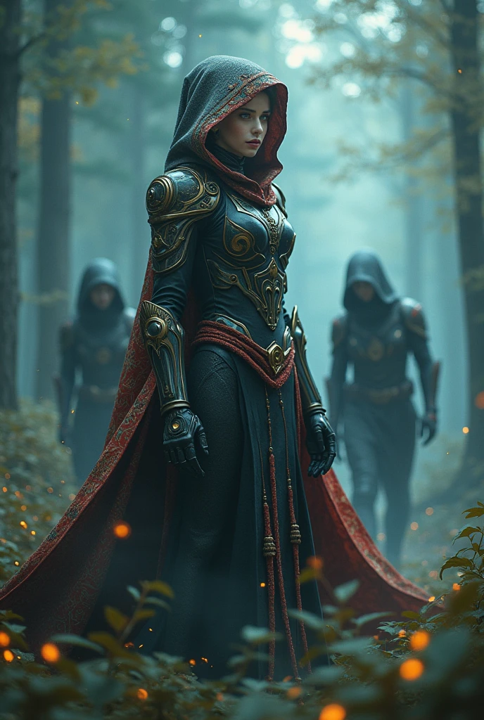 In the mysterious forest, Powerful wizards rule high above, Wearing a flowing cloak,It is decorated with intricate patterns. Wizards are masters of magic and technology, As reflected in the mechanical exoskeleton armor that covers their bodies. The armor shines with the figure of a hybrid woman, Exudes an aura of strength and elegance. There was a hint of mystery in her charming eyes, And her sweet lips have a hint of enchantment. As she gazes into the distance, Her long eyelashes brushed across her cheeks, Enhance her seductive gaze.
Around the wizard, A group of eerie assassins move gracefully through the shadows, Form an elite team of ghost warriors. They possess otherworldly agility and stealth, Blend seamlessly with the ethereal beauty that surrounds you.
The artwork is of the highest quality
With a hint of studio lighting, The colors in the image are vibrant and deep. The scene is bathed in a captivating color palette, Depicts the serene and mysterious atmosphere of the forest. The soft glow of the magical light adds a touch of charm,Evoke an ethereal sense of wonder.
Allusions embody a fusion of artistic styles, Combine classic fantasy elements, Sci-fi, and concept art. This fusion of styles gives the artwork a unique and captivating visual identity
"wizard,Cloak,Virgo Kasha mechanical exoskeleton armor,Female,majestic-looking,Phantom Assassin,(Best quality,4K,A high resolution,Masterpiece:1.2),Ultra-detailed,(Realistic,Photorealistic,photo-realistic:1.37),Studio lighting,Vivid colors,Ethereal beauty"