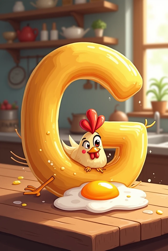 G with egg and chicken