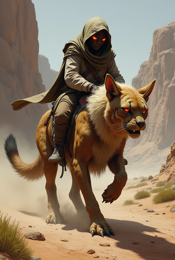 A jawa mounting a nexu