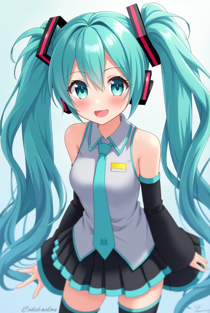 Hatsune Miku showing private part 