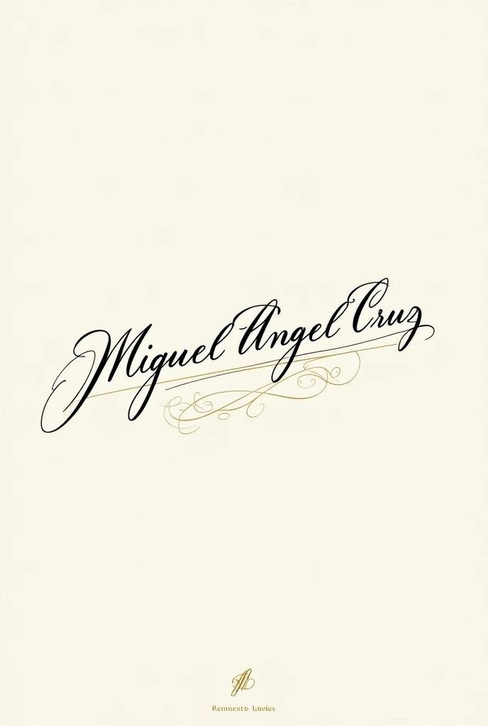 An elegant signature with the name Miguel Ángel Cruz Caballero
