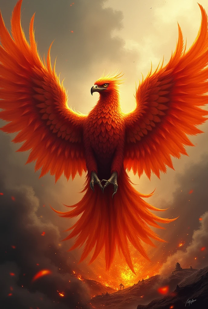 A pheonix with the words "No sacrifices, No success" into it make it more manly and put the words under it 