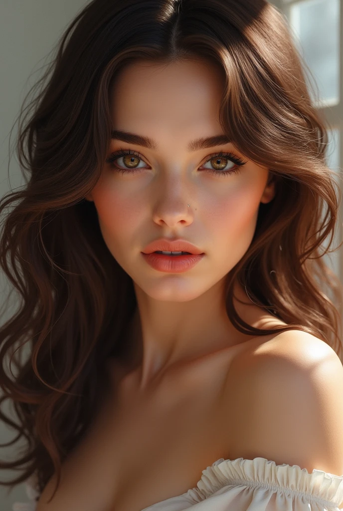 beautiful brunette woman 