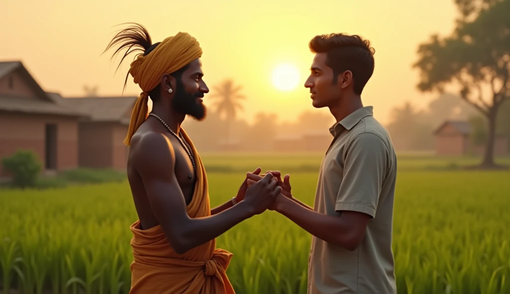 इंडियन जवान किसान ने उस जवान आदमी का धन्यवाद किया