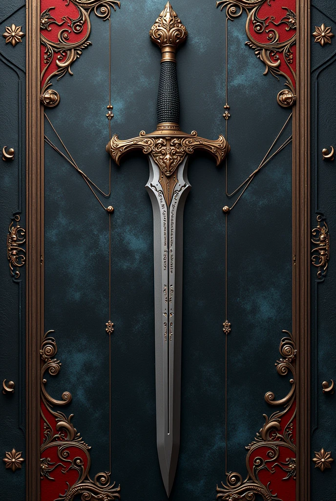 

Title: "Dark Renaissance"

Color range:

- Deep black (#000000)
- Steel grey (#666666)
- Dark blue (#212121)
- Deep red (#FF3737) as an accent - Silver flashes (#B1B1B1) to simulate the technology Elements:

- A background of antique stone or marble, with textures and patterns that suggest the classical era.
- A system of circuits or cables that intertwine with elements of ancient architecture, symbolizing the fusion of the old with the new.
- A central object that reflects your rudeness, like a sword or a gun, but with elegant and ornamental details that suggest your delicate side.
- Leather or skin patterns on the edges of the design, to add a touch of roughness and texture.
- A touch of elegance in the details, such as filigree or intricate patterns, to balance roughness with sophistication.

style:

- Dark and elegant theme, with a touch of rebellion and sophistication.
- Influences from ancient times and cyberpunk in the design, with a touch of luxury and glamour. 