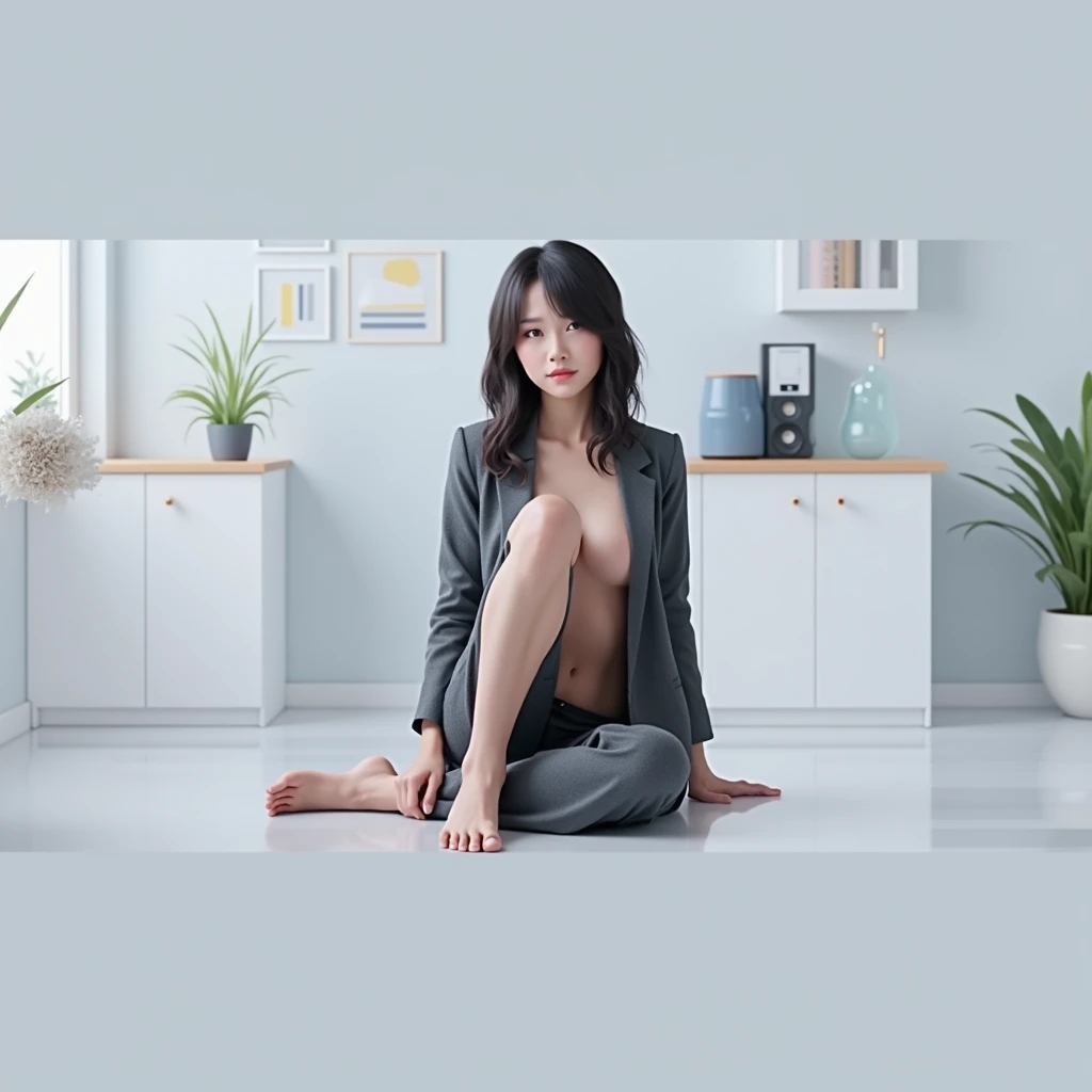 Change leg posture to seated