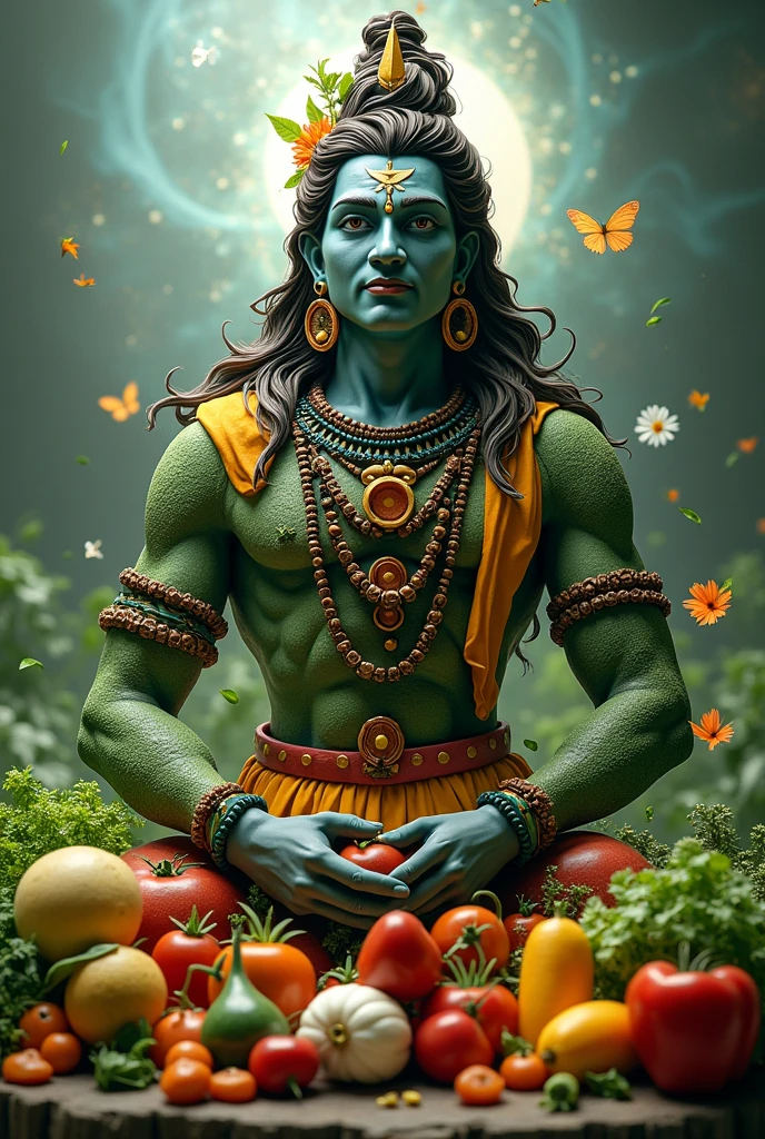 Generate load shiva 3d vegetables image